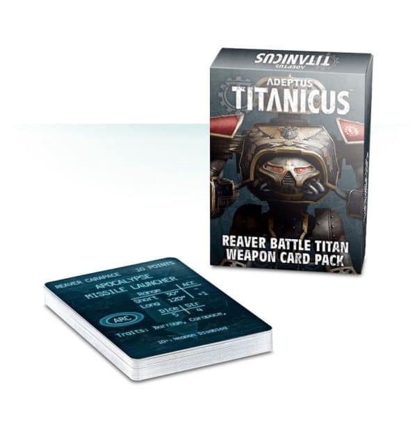 Adeptus Titanicus : Reaver Battle Titan Weapon Card Pack