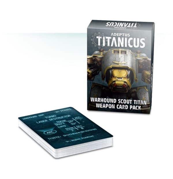 Adeptus Titanicus : Warhound Scout Titan Weapon Card Pack