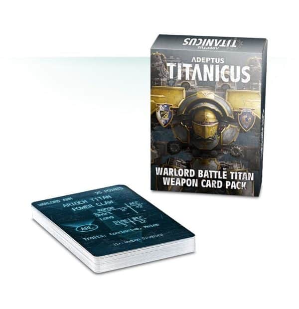 Adeptus Titanicus : Warlord Battle Titan Weapon Card Pack