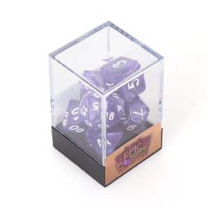 Lot de 7 dés Epic Forge - Violet nacré